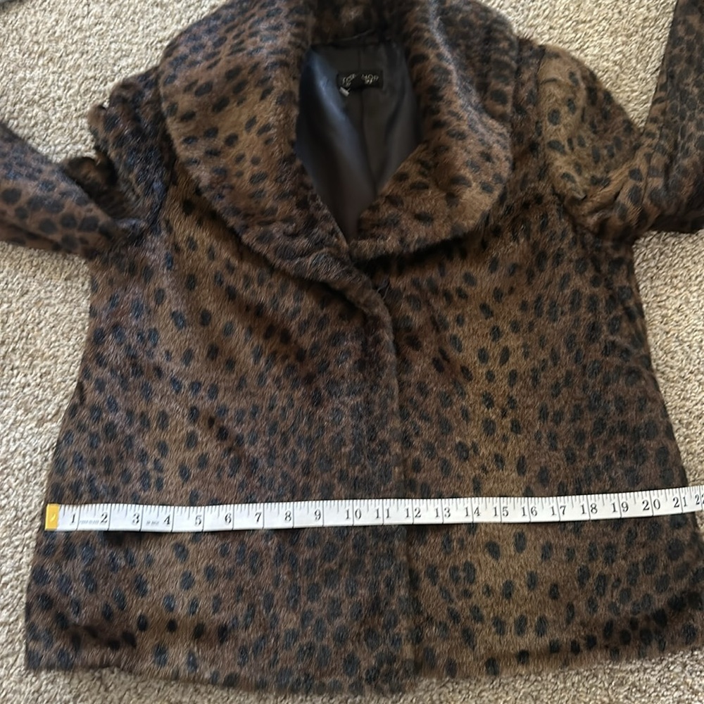 TopShop Faux Leopard Fur Jacket size S/M (4-6) EUC pls see description - Picture 15 of 15